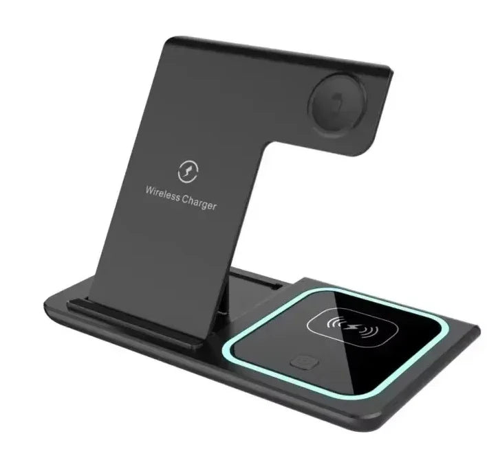 LED Fast Wireless Charging Station
