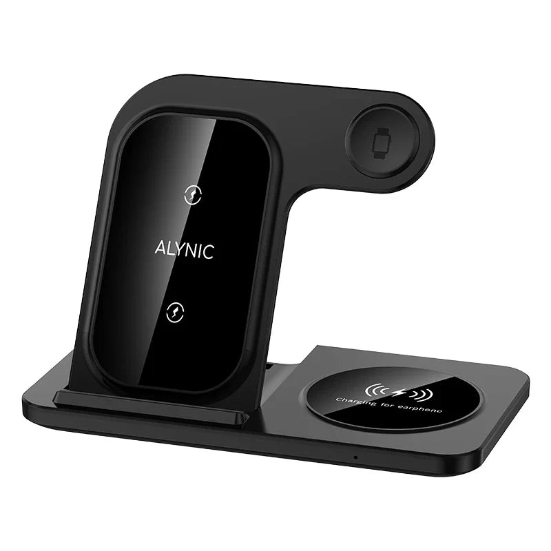 LED Fast Wireless Charging Station