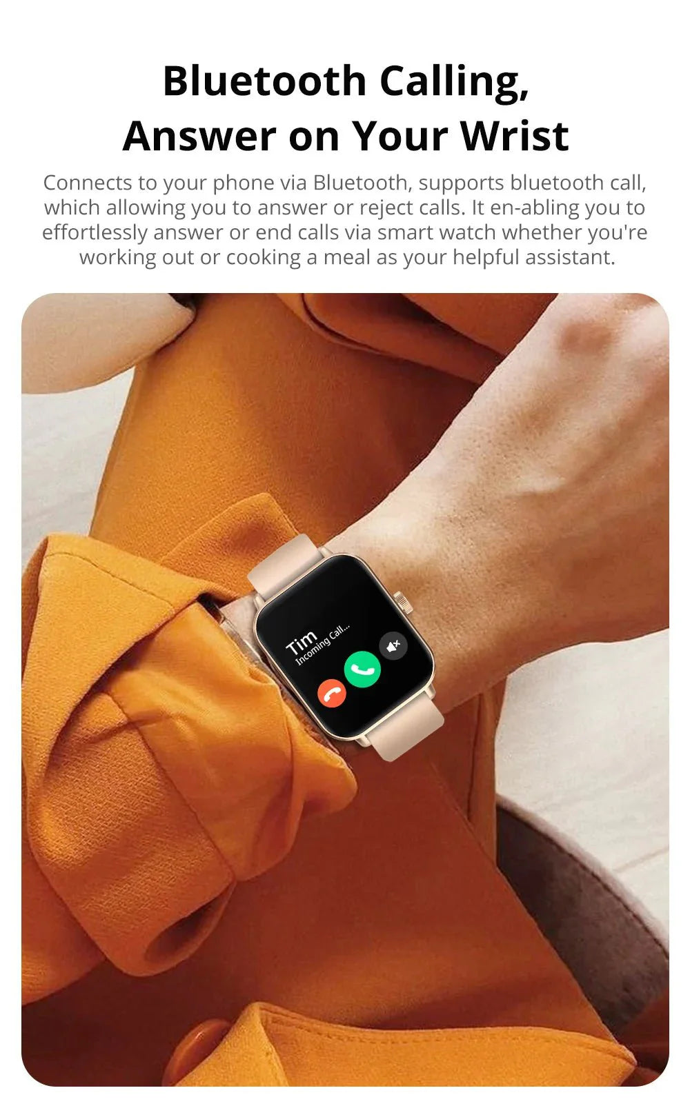 P71 Smartwatch Calls | Health | Waterproof | Alerts | Assistant