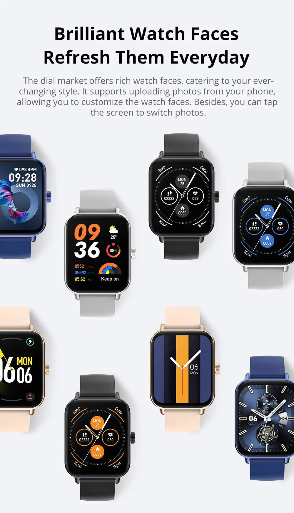 P71 Smartwatch Calls | Health | Waterproof | Alerts | Assistant
