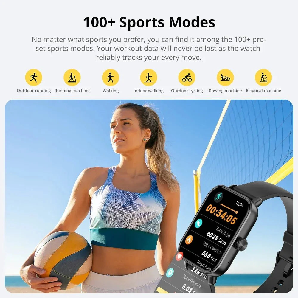 P71 Smartwatch Calls | Health | Waterproof | Alerts | Assistant