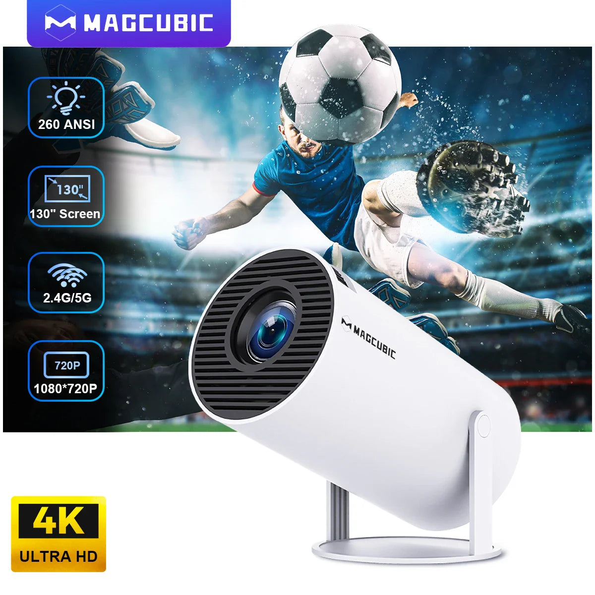 Portable Home Cinema Projector