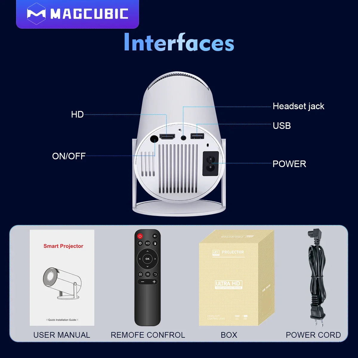 Portable Home Cinema Projector