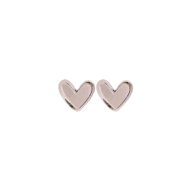 2025 Light Luxury Elegant Simple Wire-drawing Love Stud Earrings