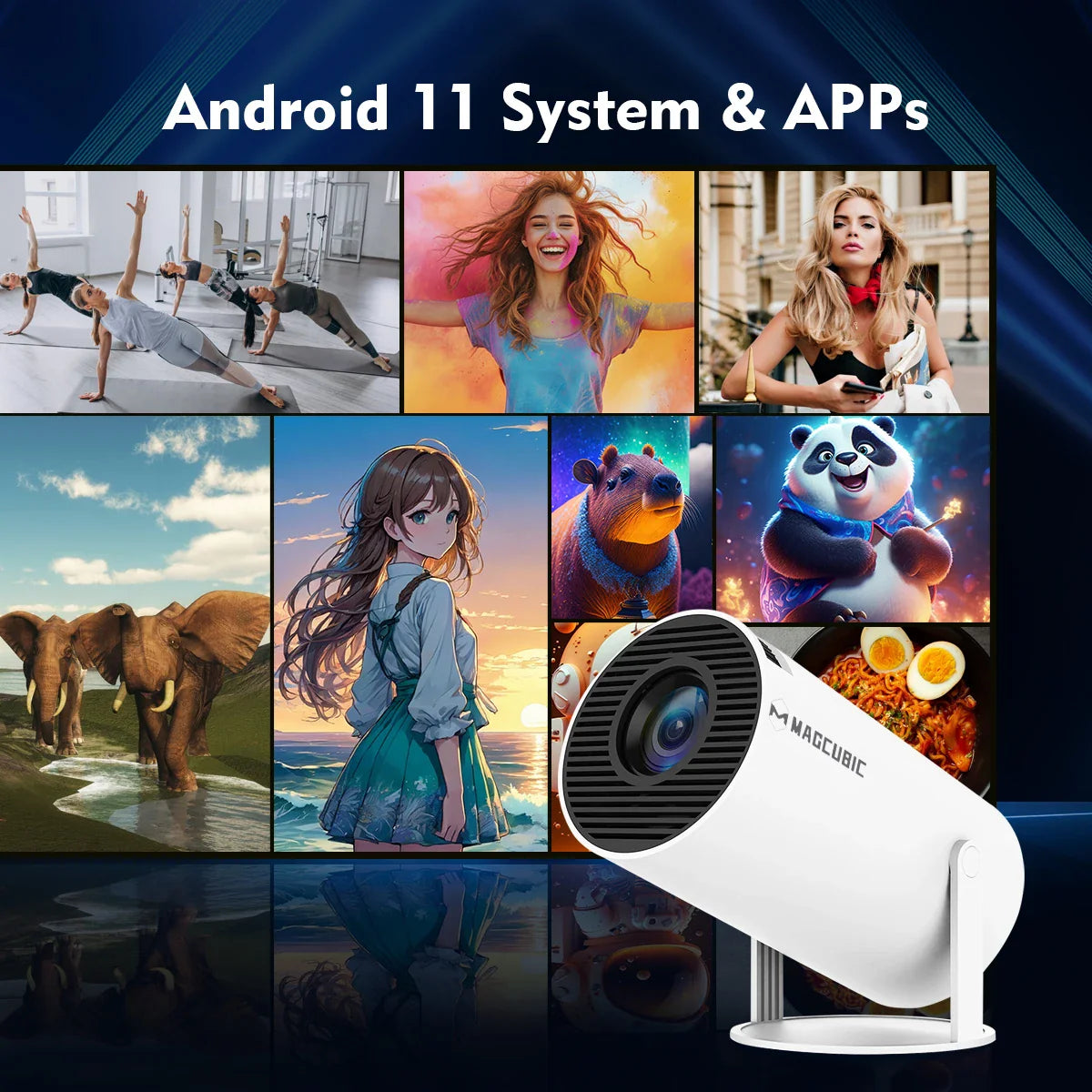 Portable Home Cinema Projector