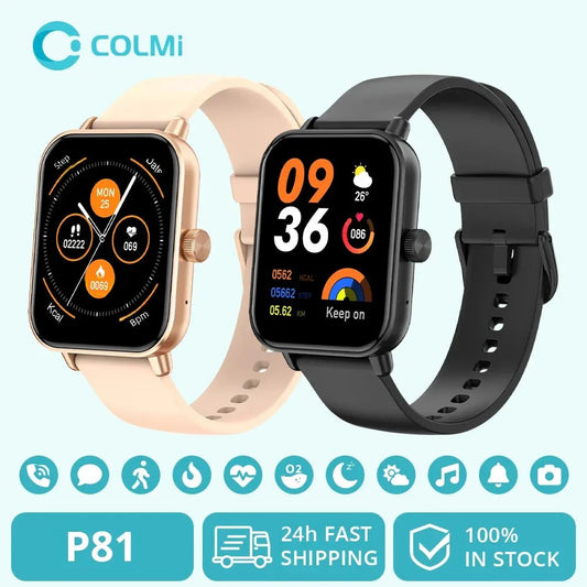 P71 Smartwatch Calls | Health | Waterproof | Alerts | Assistant